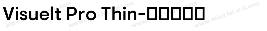 Visuelt Pro Thin字体转换